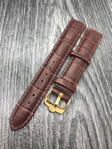 omega style watch strap|authentic leather omega watch strap.